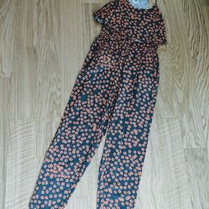 Anthropologie Flower Jumpsuit